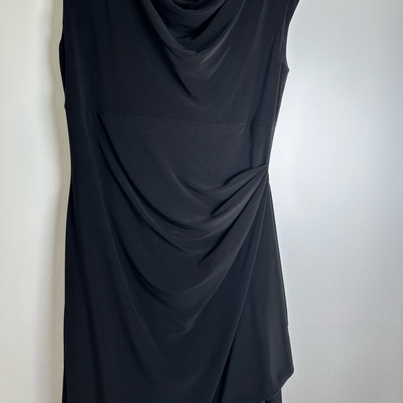 Alex Evening Womens Formal Wrap Style Dress With Crystal Shoulder In Size 4 - Picture 3 of 16